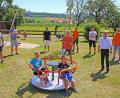 Bild: mef
Die Kinder konnten es gar nicht erwarten, die neuen Spielgeräte in Beschlag zu nehmen.