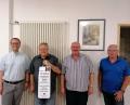 Bild: Koller/exb
Der Kolping-Vorstand gratuliert nachträglich zum 70. Geburtstag (von links): Michael Hochholdinger, Präses Stadtpfarrer Thomas Helm, Jubilar Herbert Eckl, Zweiter Vorsitzender Michael Koller und Franz Donhauser.