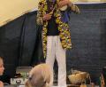 Bild: Keramikmuseum
Tormenta Jobarteh beendet mit seinem Auftritt die "Lehmbauwoche" im Keramikmuseum.