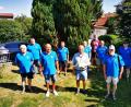 Bild: gz
Glückwünsche zum 70. Geburtstag nimmt Günther Frank (vorne, Mitte) vom Vorstandsteam der Reservisten um Vorsitzenden Waldemar Hansl (Dritter von links.) und im Namen der Hubertusschützen von Daniel Biermeier (Vierter von rechts) entgegen.