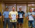 Bild: Guenter Uschold
Vier Mitglieder des Handballvereins Oberviechtach wurden für ihre Verdienste geehrt.