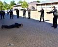 Bild: exb
Auch beim Selbstverteidigungstraining gelten derzeit die Abstandsregeln.