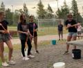 Bild: Jennifer Härlein/exb 
Spiele mit Wasser sorgen für eine willkommene Erfrischung.