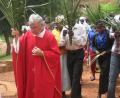 Bild: grm
Der inzwischen 75-jährige Pater Danko - hier bei der Palmprozession in seinem Wirkungsgebiet - leistet bei seiner Missionsarbeit in Ruanda Außergewöhnliches. Vor allem in der jetzigen Notsituation durch die Corona-Pandemie ist er überaus dankbar für die Unterstützung aus seiner ehemaligen Pfarrei Michldorf.