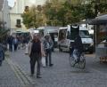 Bild: Kunz
Der Mittwochs-Wochenmarkt ist zwar gut besucht, aber bei weitem nicht so frequentiert wie samstags.