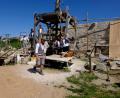 Bild: Geschichtspark Bärnau
So baut das Mittelalter heute: Traditionelles Handwerk für das Gesindehaus der Reisestation Kaiser Karls IV.
