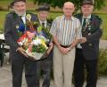 Bild: ker
Schützenmeister Werner Grünthaler mit Werner Luber, Jubilar Georg Hagerer und Manfred Pirner.