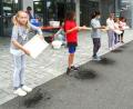 Bild: njn
Papier zu schöpfen, machte den Kindern Spaß.
