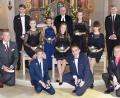 Bild: no
Fünf Mädchen und sechs Jungen feierten gemeinsam mit Pfarrer Thomas Schertel in der St.-Veit-Kirche in Illschwang die Konfirmation.