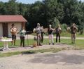 Bild: Jägerkameradschaft Auerbach/exb
Beim Abschluss der Wild-, Wald- und Wiesenrallye der Jägerkameradschaft Auerbach glänzten auch die Jagdhornbläser mit einem gelungenen Auftritt.