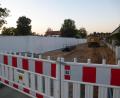 Bild: bk
Die Baustelle am Weiherhammerer Friedhof geht voran.
