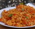 Bild: Miriam Lill
Besonders edel schmeckt das Paprika-Risotto durch das Aroma der Zitrusfrüchte und der Minze.