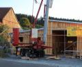 Bild: kro
Voll in Gange ist der Baud er neuen BRK-Rettungswache in Griesbach.