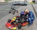 Bild: exb
Mikka Trapp mit seinem Kart.
