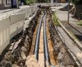 Bild: exb
Der Doppelstrang der Fernwärme erreicht vom Eichelberg aus immer mehr Stadtteile – jüngst sogar Erlheim.