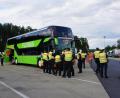 Bild: jut
Großkontrolle auf der A6: Die Bereitschaftspolizei kümmert sich um die Reisebusse.