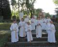 Bild: twg
Die Kommunionkinder der Pfarrei Pullenreuth freuten sich über den festlichen Tag ihrer Erstkommunion.