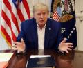 Bild: Donald J. Trump/TWITTERvia AAP/dpa 
Das Standbild aus einem Twitter-Video zeigt den US-Präsidenten Donald Trump. Trump hat nach einer Corona-Infektion die zweite Nacht in Folge in einem Militärkrankenhaus verbracht.