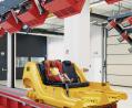Bild: Cybex
Einem riesigen Labor gleicht die Crashanlage für Kindersitze der Firma Cybex in Bayreuth. Die aufwendige Technologie dient zuvorderst der Sicherheit.