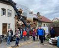 Bild: Markus Scharnagl/exb
Die Teilnehmer der "CSU unterwegs"-Veranstaltung vor dem Anwesen Mühlbachgasse 9.