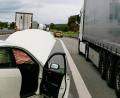 Bild: Clemens Hösamer
Rund 30000 Euro Schaden entstanden am Freitag bei einem Unfall auf der A 93 bei Nabburg. Verletzt wurde niemand.