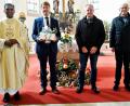 Bild: ld
Im Gottesdienst zum Patrozinium in Nagel wurde Maximilian Pravida (Zweiter von links) als neuer Pastoralreferent offiziell in sein Amt eingeführt. Pater Joy sowie die beiden Kirchenpfleger Werner Scharf aus Nagel und Klaus Brunner aus Brand (von rechts) zeigten sich dankbar dafür.