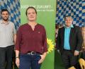 Bild: Eichl
Tina Winklmann und Stefan Schmidt (rechts) führen den Bezirksverband der Grünen auch in den kommenden zwei Jahren; neu im Vorstand ist der 25-jährige Benjamin Sertl.