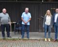 Bild: hcz
Die neuen "Freunde des Stadtbads" Stephan Gollwitzer, Maria Sponsel und Stefan Rank (von rechts) mit dem derzeitigen kommissarischen Vorsitzenden des Fördervereins Hans Forster (Zweiter von links).