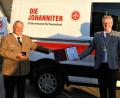 Bild: Andreas Denk/exb
Oberbürgermeister Andreas Feller (rechts)überreichte dem Leiter der ehrenamtlichen Dienste beim Johanniter-Ortsverband Schwandorf, Ulrich Pidrmann, die Konrad-Max-Kunz-Medaille.
