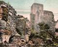Archivbild: lg
Eine kolorierte historische Postkarte zeigt die Burg Haus Murach nachdem sie funktionslos geworden war und noch keinerlei Restaurierung erfahren hatte.