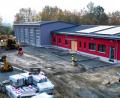 Bild: exb
Die Arbeiten am Feuerwehrhaus gehen flüssig voran. Derzeit stehen die Pflasterarbeiten an den Außenanlagen an.
