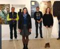 Bild: gf
Die Protagonisten der Ausstellung (von links) Gerd Seidel, Monika Stock, Uwe Köhnemann, Uschi Brauner, Siegfried Link und die Galeristin Beatrice Nunold.