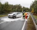 Bild: jma
Der total beschädigte BMW nach dem Verkehrsunfall