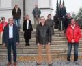 Bild: wro
Organisiert wird das alle fünf Jahre stattfindende Klassentreffen von Matthias Bittner, Siegfried Trißl (vorne von rechts), Anette Pickert (2. Reihe rechts) und Mario Ries (oben links).