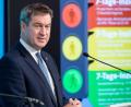 Bild: Matthias Balk/dpa
Markus Söder hat die Corona-Ampel vorgestellt.