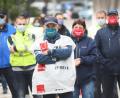 Bild: Gabi Schönberger
Mit Maske und dem vorgeschriebenen Abstand: Dem Aufruf von Verdi zur „Aktiven Mittagspause“ in Weiden sind rund 80 Personen gefolgt.