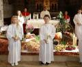 Bild: Monika Wiederspick/exb
Die fünf Kommunionkinder feierten mit ihren Familien in der Pfarrkirche St. Michael Weidenthal.