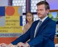 Bild: Daniel Karmann/dpa
Marcus König (CSU), Oberbürgermeister von Nürnberg, während der Online-Pressekonferenz der Europäischen Jury zur Bekanntgabe der Kulturhauptstadt 2025.