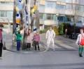 Bild: Kliniken Nordoberpfalz AG (Eva- Maria Rauch)/exb 
Dr. Beppo und Dr. Trudi Eierfleck bedankten sich für die Spende der drei Kommunionkinder Alina, Amelie und Sebastian. Auch der Chefarzt der Kinderklinik am Klinikum Weiden, Dr. Fritz Schneble, sagte Danke.