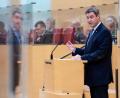 Bild: Sven Hoppe
Markus Söder während seiner Regierungserklärung am Freitag
