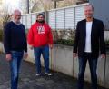 Bild: TV 1861 Amberg/exb
Regelkonform, weil noch vor dem Lockdown light: TV-Vorsitzender Thomas Bärthlein (rechts) mit seinen beiden Stellvertretern Wolfgang Wrosch und Raphael Pollanka (von links) nach der Neuwahl.