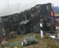 Bild: gf
Das Militärfahrzeug lag auf der Seite, als die ersten Helfer anrückten.