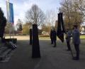 Bild: jzk
Pfarrer Thomas Kraus, Bürgermeister Roman Schäffler und Raimund Pinzer (von links) beim Gedenken am Kriegerdenkmal.