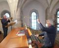 Bild: jzk
Thomas Gallei (Trompete) und Josef Zaglmann (Orgel) spielten am Christkönigssonntag in der Stadtpfarrkirche.