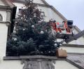 Bild: Stadt Weiden
Der Christbaum am Alten Rathaus wurde nun trotzdem geschmückt.