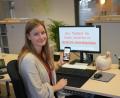 Bild: fvo
Die Verwaltungsangestellte Anna-Lena Bojer kümmert sich um den Waldthurner Instagram-Account.