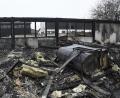 Bild: Petra Hartl
So sah es am Tag nach dem Brand bei der Zimmerei Holzner aus.