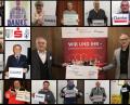 Bild: Stadt Waldsassen/exb
Die im Rathaus Waldsassen erstellte Collage zeigt in der Mitte Bürgermeister Bernd Sommer (rechts) und Sparkassen-Vorstandsvorsitzenden Ludwig Zitzmann zusammen mit den Vertretern der begünstigten Vereine und Organisationen.
