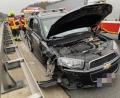 Bild: egl
Verkehrsunfall zwischen einem PKW und LKW auf der A6 am Samstagvormittag.