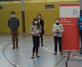 Bild: Gabriela Beer
Schulleitung, Klassenleiter und Jury-Mitglieder zeichneten die besten Vorleser an der Mittelschule aus.